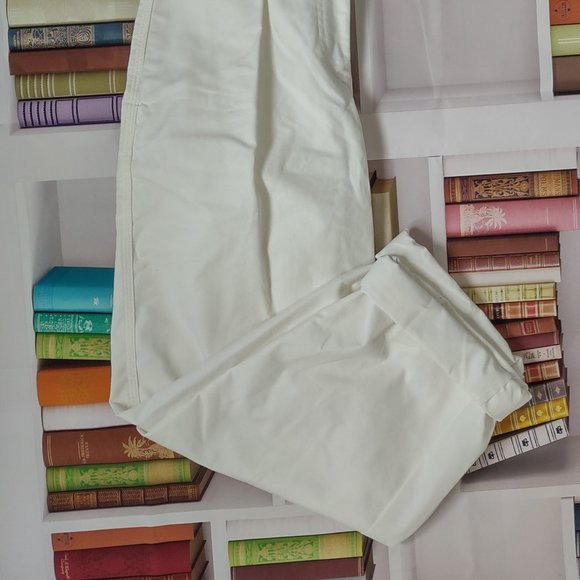 Aritzia Wilfred Free White Pleated Trousers - Picture 2 of 6